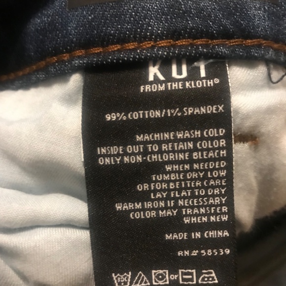 NWT!!! Kut From The Kloth Reese Ankle Straight Leg Jean, Size 12 - Picture 5 of 6